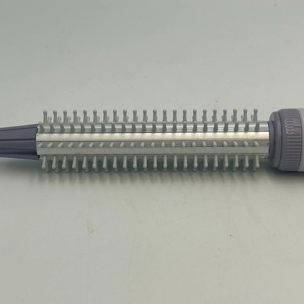 Vidal Sassoon 90s Purple Curling Brush VS-195 Vintage Tested Automatic Shut Off